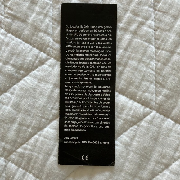 Xen Stainless and Diamond Ring Size 6 - Picture 6 of 6